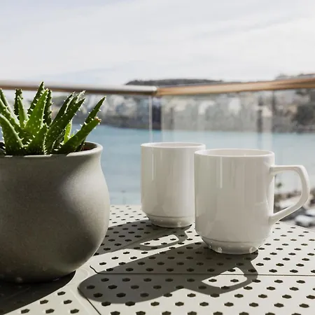 Brand New 3br Family Flat Balcony & Side Seaview * San Pawl il-Baħar